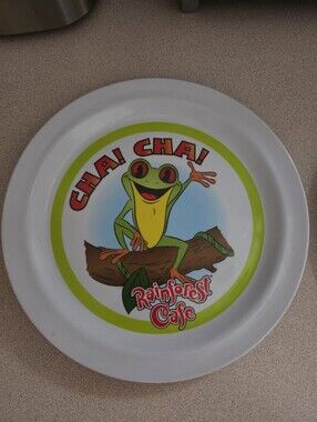 (2) Vintage 2002 Rainforest Cafe Children's Plates
